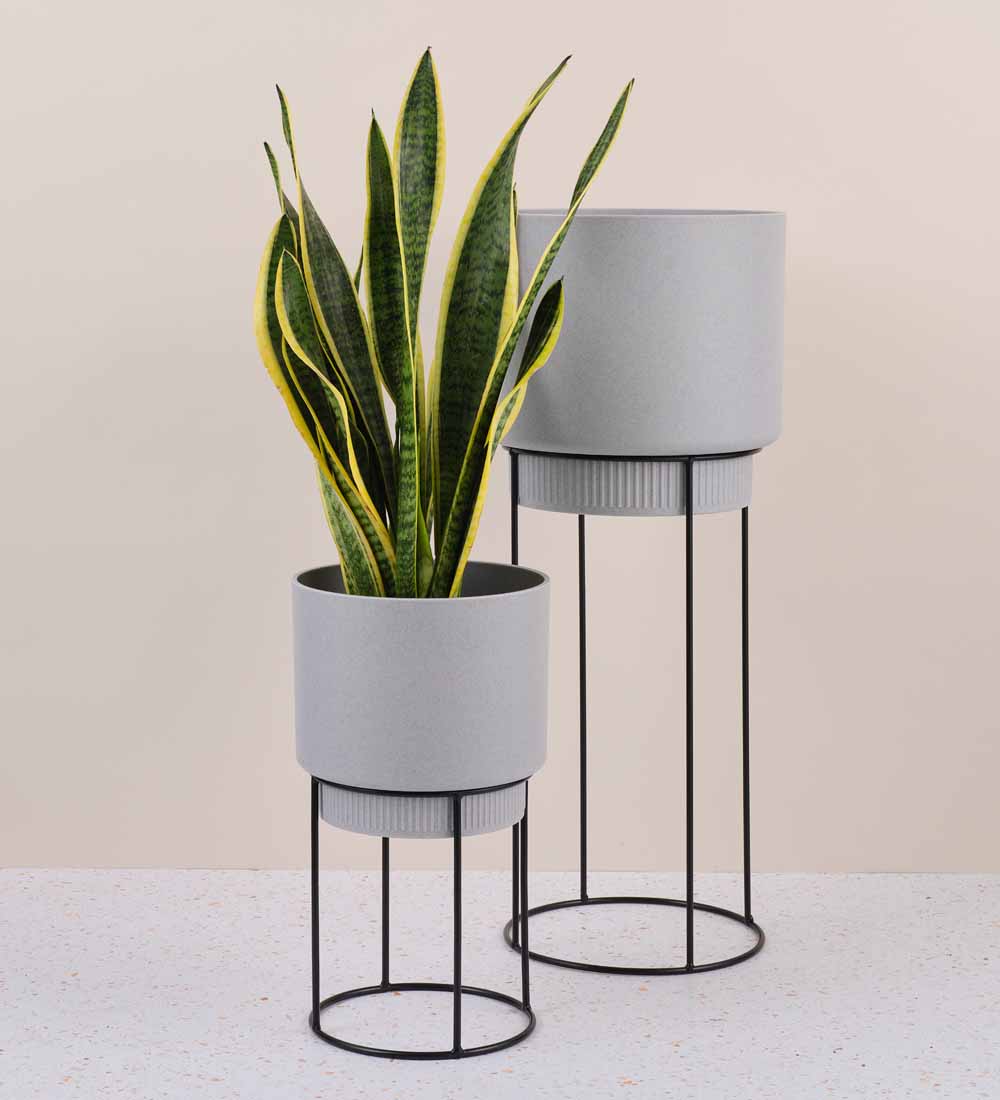 Grey Elho Planter on Stand